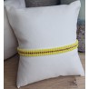 Bracelet tissé 3 rangs Jaune Fluo