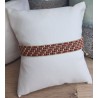 Bracelet tissé 5 rangs Bordeau/Doré