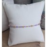 Bracelet fin sans breloque Mix Mauve