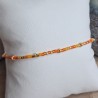 Bracelet fin sans breloque Mix Orange
