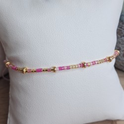 Bracelet fin sans breloque Mix Rose