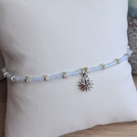 Bracelet fin breloque "Soleil"