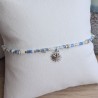 Bracelet fin breloque "Soleil"