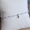 Bracelet fin breloque "Lune"