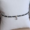 Bracelet fin breloque "Lune"