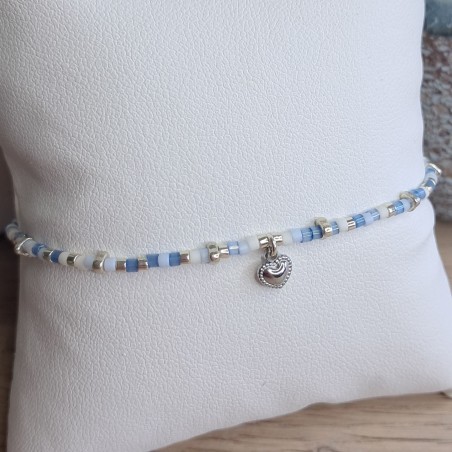 Bracelet fin breloque "Petit Coeur"