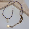 Collier Ras de Cou breloque rectangle "Étoile du Nord"