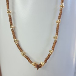 Collier Ras de Cou breloque "Étoile"