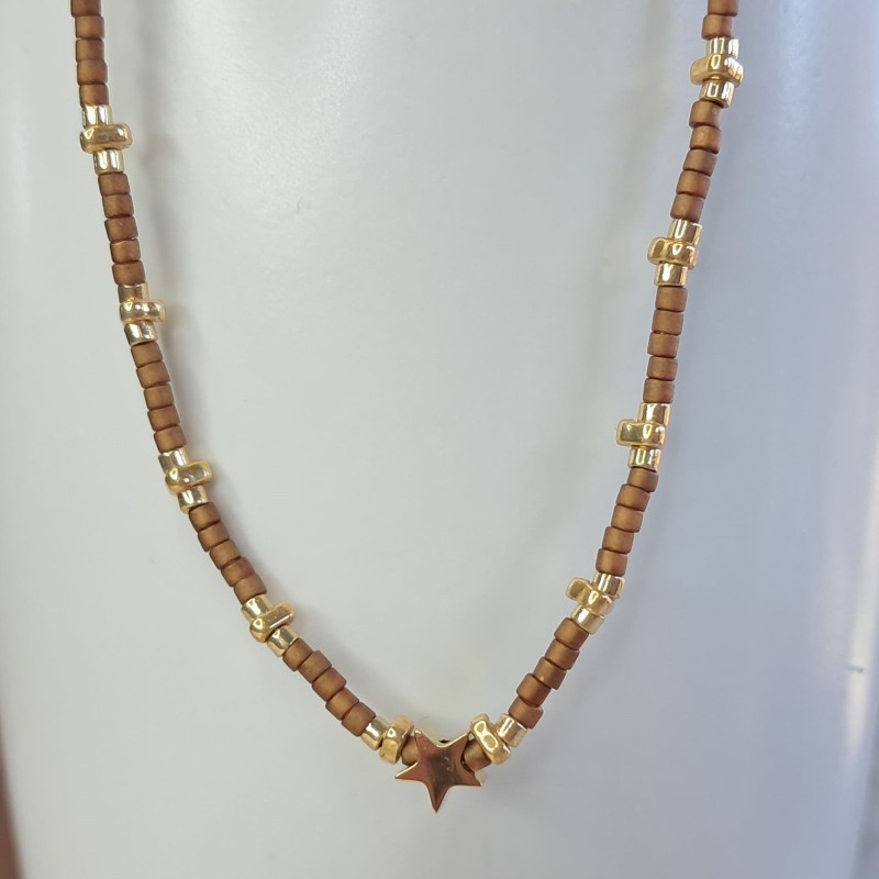 Collier Ras de Cou breloque "Étoile"