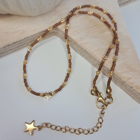 Collier Ras de Cou breloque "Étoile"