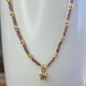 Collier Ras de Cou breloque "Étoile Bombée"
