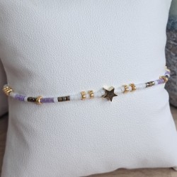 Bracelet fin breloque "Étoile"