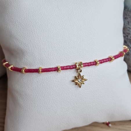 Bracelet fin breloque "Étoile du Nord"