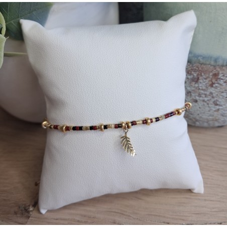 Bracelet fin avec breloque rameau