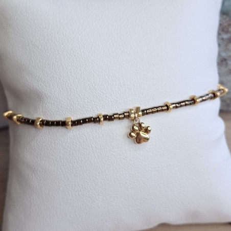 Bracelet fin breloque "Patte"