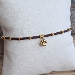 Bracelet fin breloque "Patte"