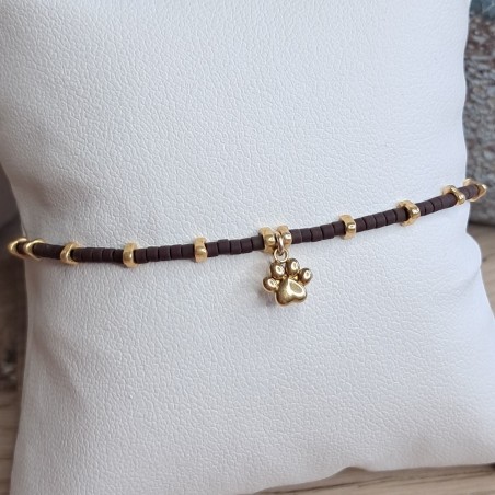 Bracelet fin breloque "Patte"