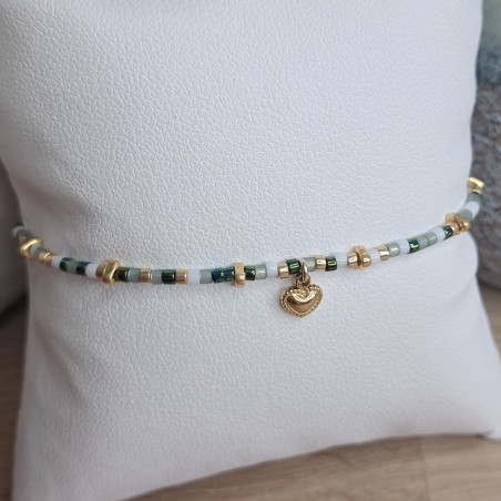 Bracelet fin breloque "Petit Coeur"