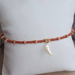 Bracelet fin breloque "Rameau"