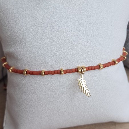 Bracelet fin breloque "Rameau"