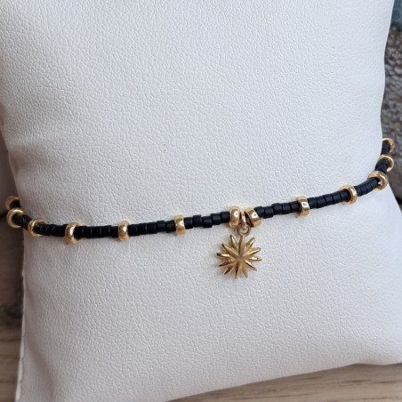 Bracelet fin breloque "Soleil"