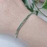 Bracelet double sans breloque Turquoise/Doré