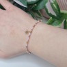 Bracelet fin breloque "Fleur de Cerisier"