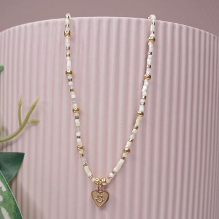 Collier Ras de Cou breloque "Smiley"