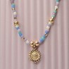 Collier Ras de Cou breloque "Tournesol"