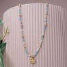 Collier Ras de Cou breloque "Tournesol"