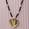 Collier Ras de Cou breloque "Grand Coeur"