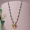 Collier Ras de Cou breloque "Grand Coeur"