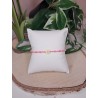 Bracelet fin "Marguerite" rose