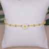 Bracelet fin "Marguerite" jaune