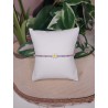 Bracelet fin "Marguerite" mauve