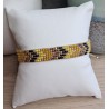 Bracelet tissé 5 rangs Jaune/Orange